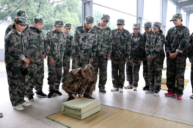 2018级新生军训第四天